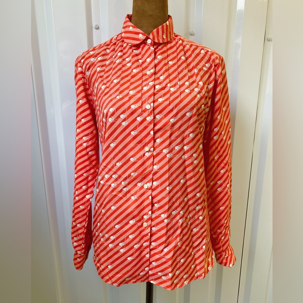 Rare Vintage Malia Honolulu Hawaiian Novelty Blouse:Twee Retro Koala Print
